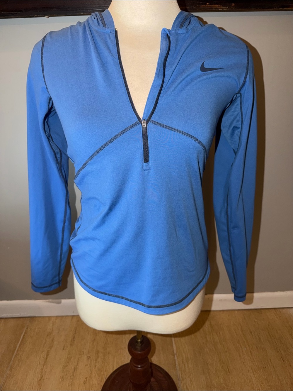 Nike Pro Dri-Fit Women's Half Zip Long Sleeve Hoodie Shirt